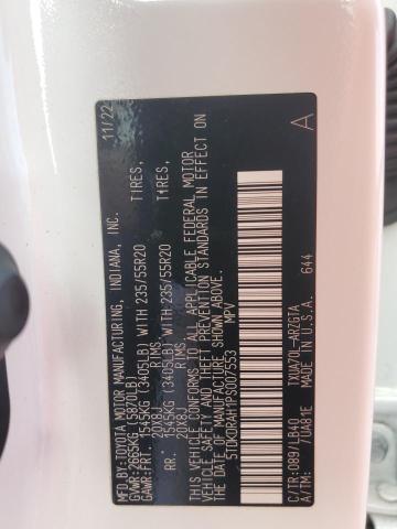 5TDKDRAH1PS007553 - 2023 TOYOTA HIGHLANDER L Ақ фото 13