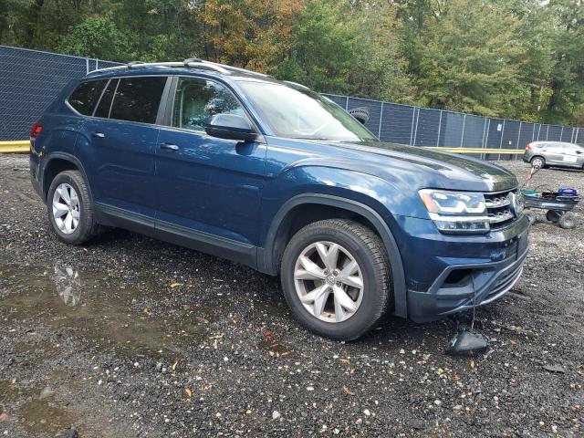 1V2LR2CA5JC523659 - 2018 VOLKSWAGEN ATLAS SE Синий фото 4
