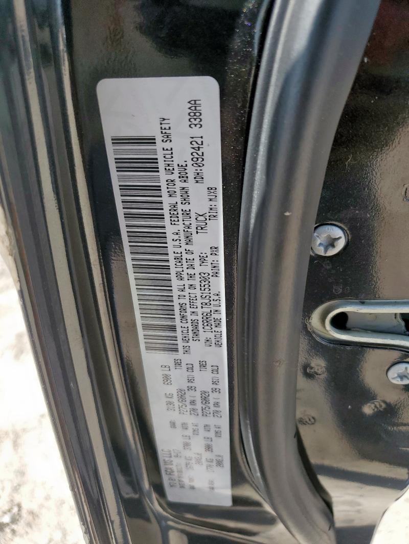 1C6RR6LT8JS155303 - 2018 RAM 1500 SLT Negro foto 13