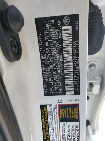 4T1BF1FK3HU409986 - 2017 TOYOTA CAMRY LE თეთრი ფოტო 12