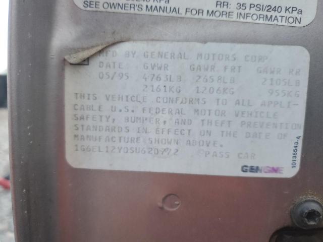 1G6EL12Y0SU620772 - 1995 CADILLAC ELDORADO SILVER photo 12