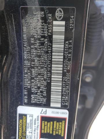 4T1BF1FK7FU054673 - 2015 TOYOTA CAMRY LE BLACK photo 12