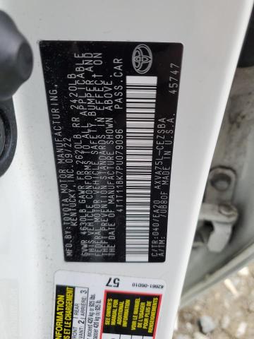 4T1T11BK7PU079096 - 2023 TOYOTA CAMRY SE NIGHT SHADE WHITE photo 12