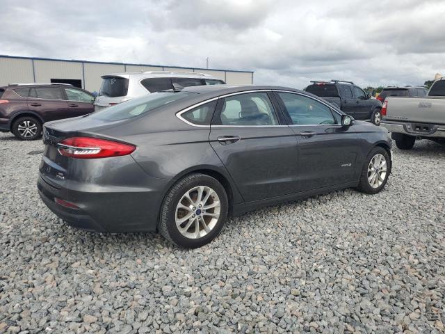 3FA6P0MU4KR100842 - 2019 FORD FUSION SEL GRAY photo 3