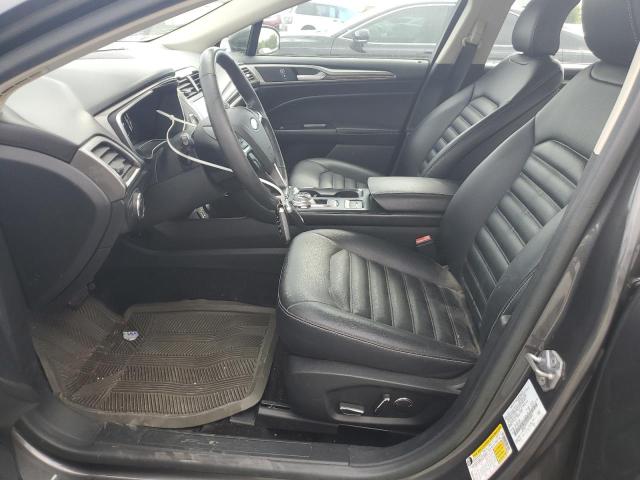 3FA6P0MU4KR100842 - 2019 FORD FUSION SEL GRAY photo 7