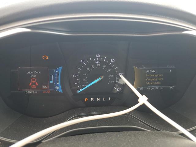 3FA6P0MU4KR100842 - 2019 FORD FUSION SEL GRAY photo 9