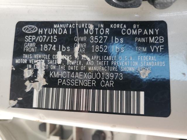 KMHCT4AEXGU013973 - 2016 HYUNDAI ACCENT SE Bej fotoğraf 12