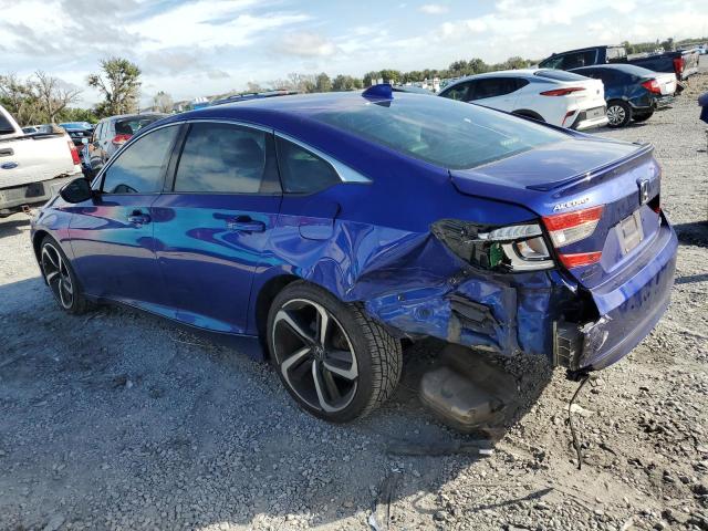 1HGCV1F37JA000435 - 2018 HONDA ACCORD SPORT 蓝色 照片 2