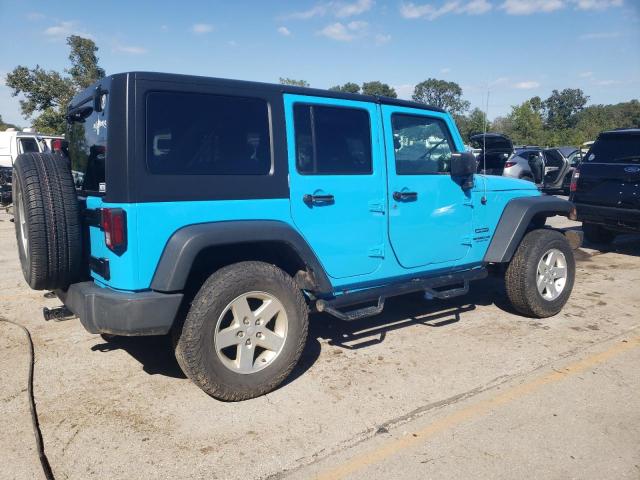 1C4BJWDG0HL573720 - 2017 JEEP WRANGLER U SPORT BLUE photo 3