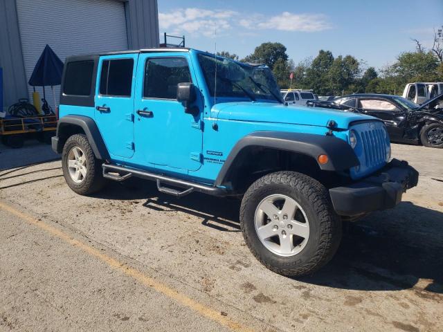 1C4BJWDG0HL573720 - 2017 JEEP WRANGLER U SPORT BLUE photo 4