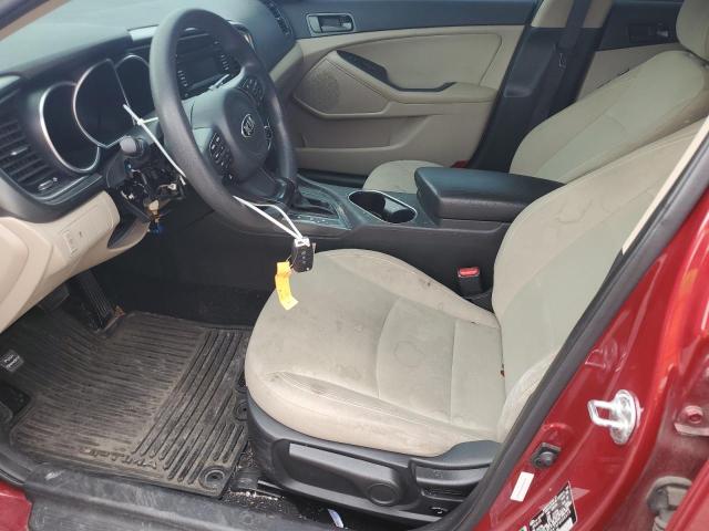 5XXGM4A79FG466619 - 2015 KIA OPTIMA LX Қызыл фото 7