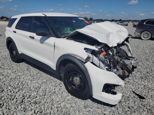 1FM5K8AW8MNA06800 - 2021 FORD EXPLORER POLICE INTERCEPTOR Белый фото 4