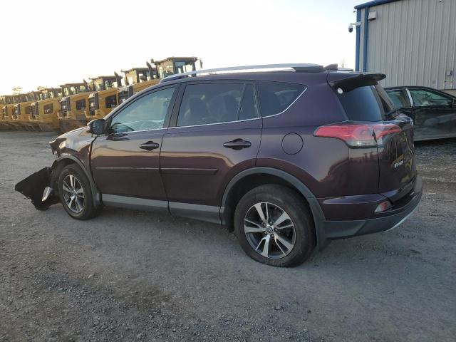 2T3RFREV3GW503185 - 2016 TOYOTA RAV4 XLE Бордовый фото 2
