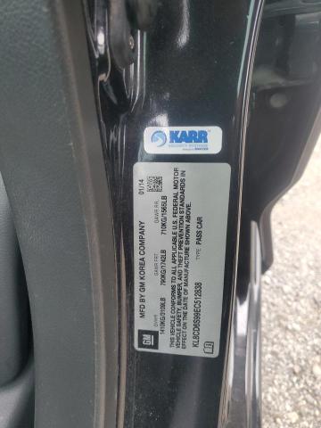 KL8CD6S99EC512838 - 2014 CHEVROLET SPARK 1LT BLACK photo 12