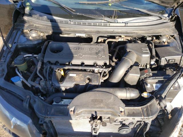 KNAFU4A24C5534340 - 2012 KIA FORTE EX أسود صورة 11