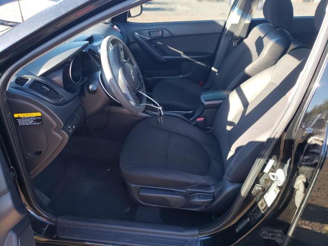 KNAFU4A24C5534340 - 2012 KIA FORTE EX أسود صورة 7