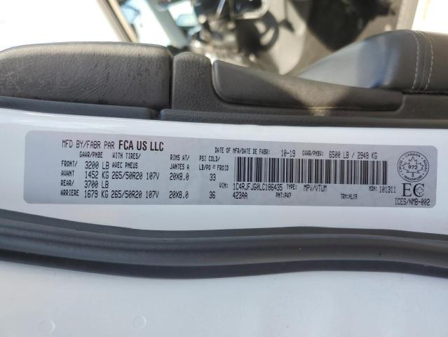 1C4RJFJG0LC186435 - 2020 JEEP GRAND CHER SUMMIT Білий фото 13