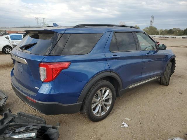 1FMSK8DH7LGC08658 - 2020 FORD EXPLORER XLT Blau Foto 3