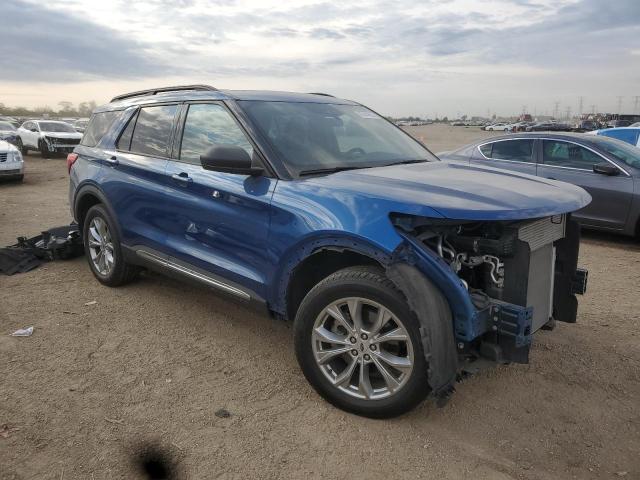 1FMSK8DH7LGC08658 - 2020 FORD EXPLORER XLT Blau Foto 4