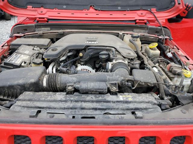 1C4HJXDG6JW163220 - 2018 JEEP WRANGLER U SPORT Червоний фото 11