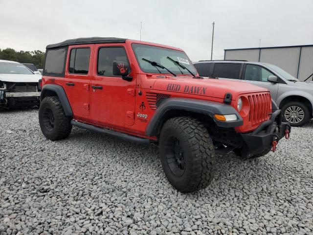 1C4HJXDG6JW163220 - 2018 JEEP WRANGLER U SPORT Червоний фото 4