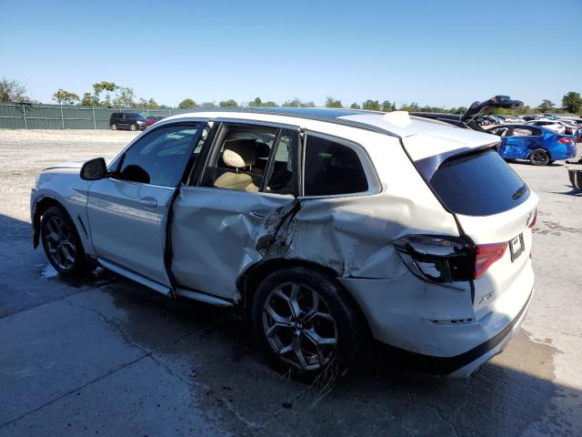 5UXTY5C04M9G53805 - 2021 BMW X3 XDRIVE30I WHITE photo 2
