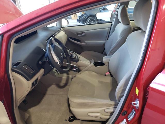 JTDKN3DU2A1210605 - 2010 TOYOTA PRIUS BURGUNDY photo 7