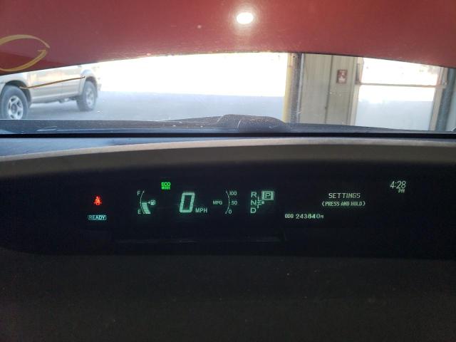 JTDKN3DU2A1210605 - 2010 TOYOTA PRIUS BURGUNDY photo 9