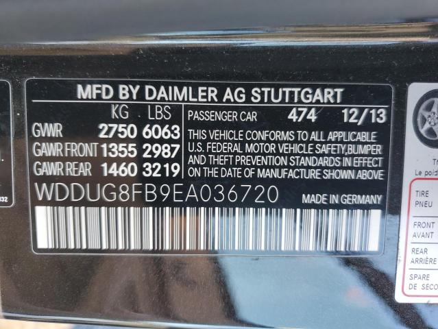 WDDUG8FB9EA036720 - 2014 MERCEDES-BENZ S 550 4MATIC CHARCOAL photo 12
