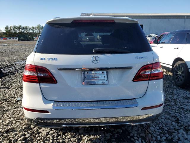 4JGDA5HB7EA344651 - 2014 MERCEDES-BENZ ML 350 4MATIC WHITE photo 6