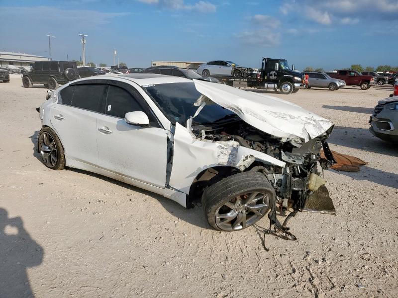 JN1EV7AP4JM364673 - 2018 INFINITI Q50 LUXE WHITE photo 4