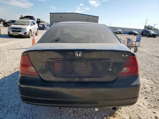 1HGEM22561L010211 - 2001 HONDA CIVIC LX BLACK photo 6