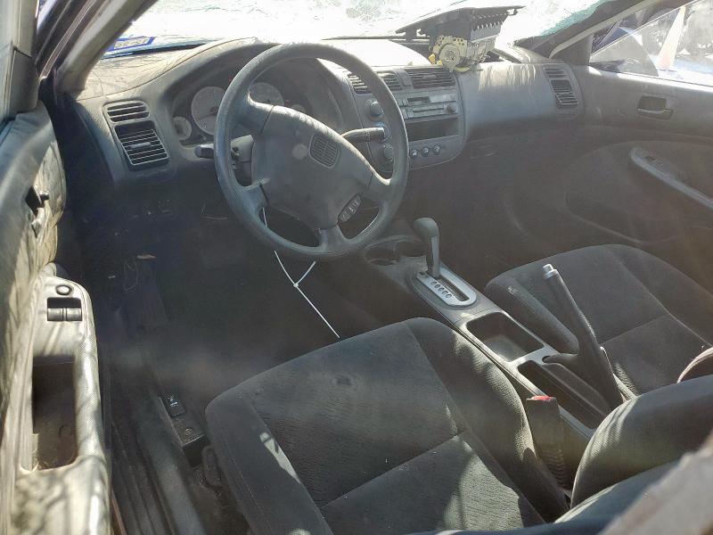 1HGEM22561L010211 - 2001 HONDA CIVIC LX BLACK photo 8