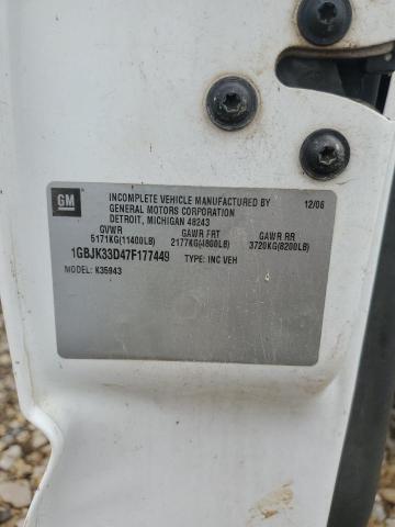 1GBJK33D47F177449 - 2007 CHEVROLET SILVERADO K3500 WHITE photo 13