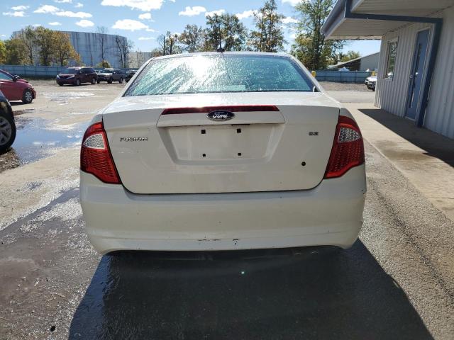 3FAHP0HA1CR379967 - 2012 FORD FUSION SE WHITE photo 6