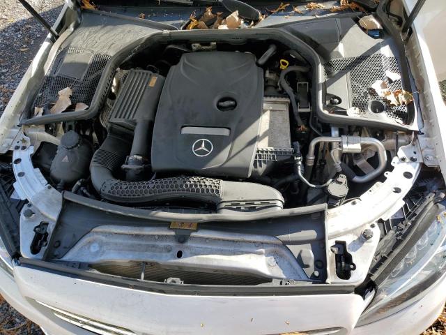 55SWF4KB1JU243610 - 2018 MERCEDES-BENZ C 300 4MATIC WHITE photo 11