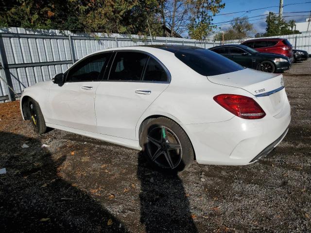 55SWF4KB1JU243610 - 2018 MERCEDES-BENZ C 300 4MATIC WHITE photo 2