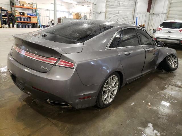 3LN6L2J96ER814022 - 2014 LINCOLN MKZ GRAY photo 3
