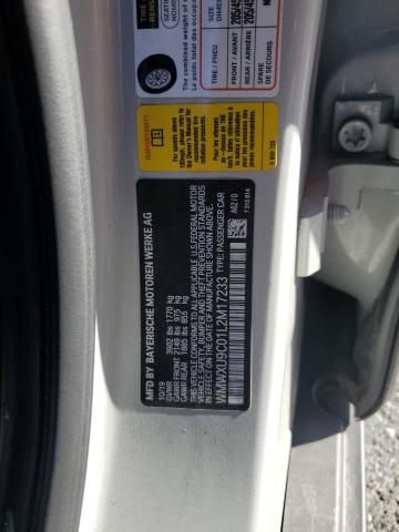 WMWXU9C01L2M17233 - 2020 MINI COOPER S 银色 照片 12