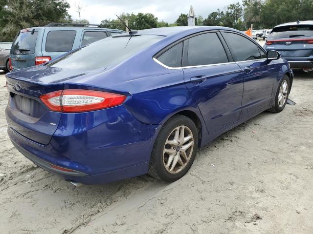 1FA6P0H78G5108733 - 2016 FORD FUSION SE BLUE photo 3