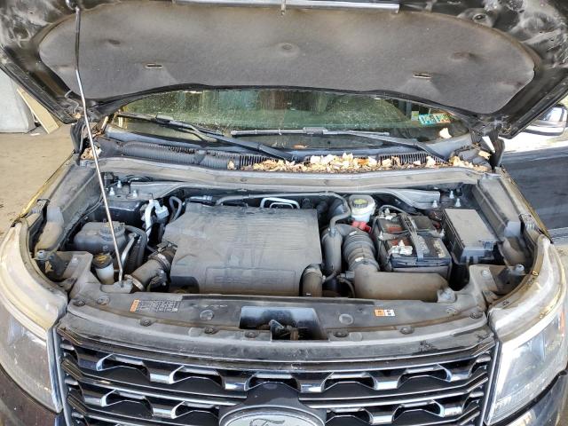 1FM5K8GT0HGC19408 - 2017 FORD EXPLORER SPORT Чорний фото 12