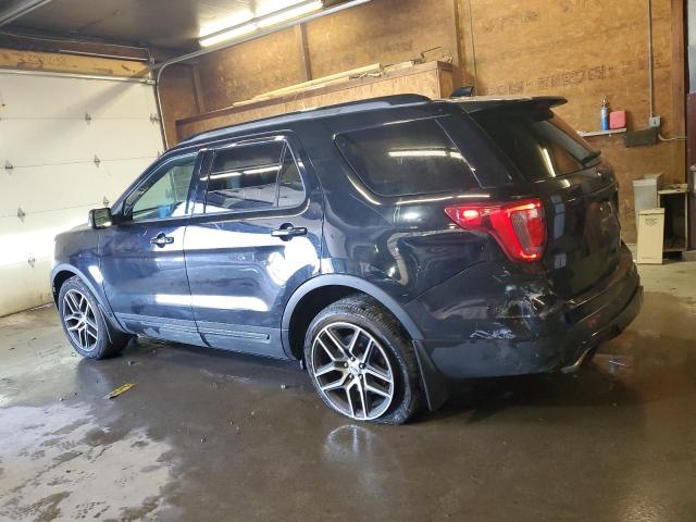 1FM5K8GT0HGC19408 - 2017 FORD EXPLORER SPORT Чорний фото 2