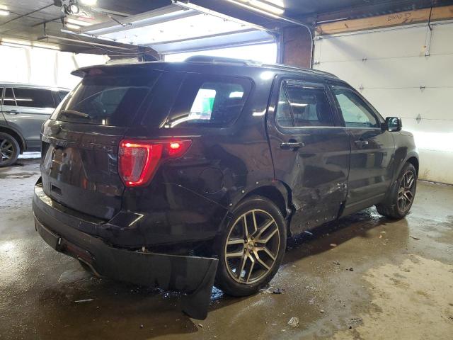 1FM5K8GT0HGC19408 - 2017 FORD EXPLORER SPORT Чорний фото 3