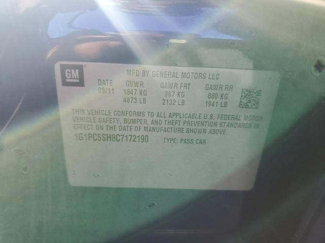 1G1PC5SH8C7172190 - 2012 CHEVROLET CRUZE LS Blau Foto 12