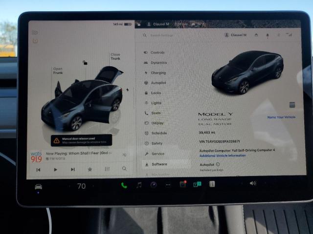 7SAYGDEE8RA228871 - 2024 TESLA MODEL Y Մոխրագույն լուսանկար 9