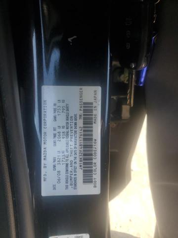 JM1BK32F481176142 - 2008 MAZDA 3 I Czarny zdjęcie 12