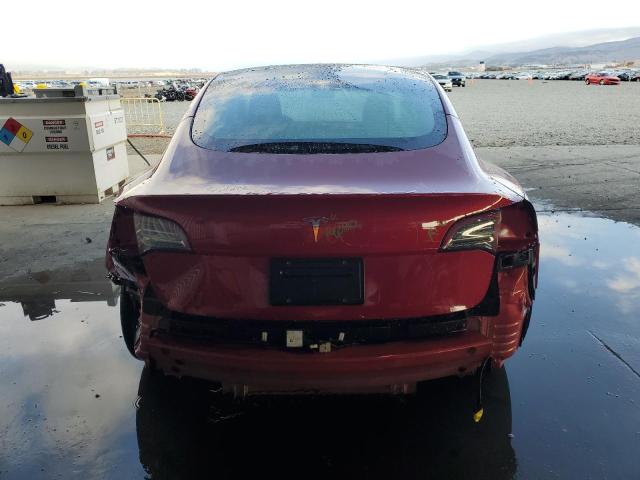 5YJ3E1EA7NF304618 - 2022 TESLA MODEL 3 Червоний фото 6