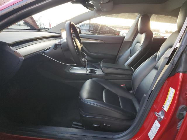 5YJ3E1EA7NF304618 - 2022 TESLA MODEL 3 Червоний фото 7