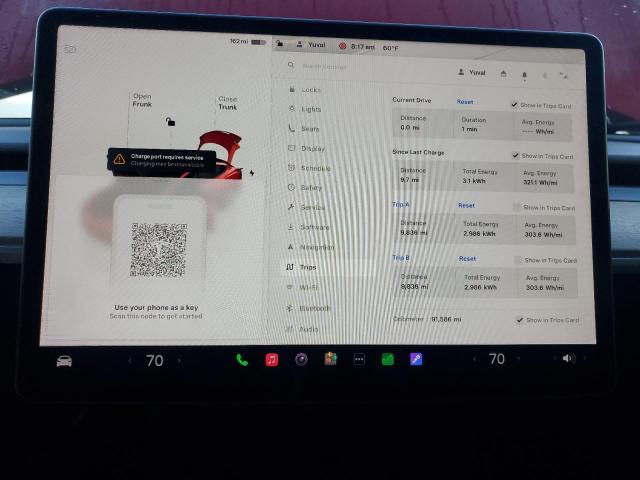 5YJ3E1EA7NF304618 - 2022 TESLA MODEL 3 Червоний фото 9