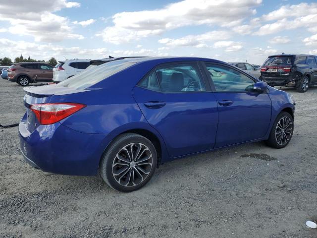 2T1BURHEXEC222771 - 2014 TOYOTA COROLLA L BLUE photo 3